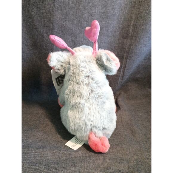Gray Pig with Heart Headband, Delightful Holiday Product - Picture 3 of 5